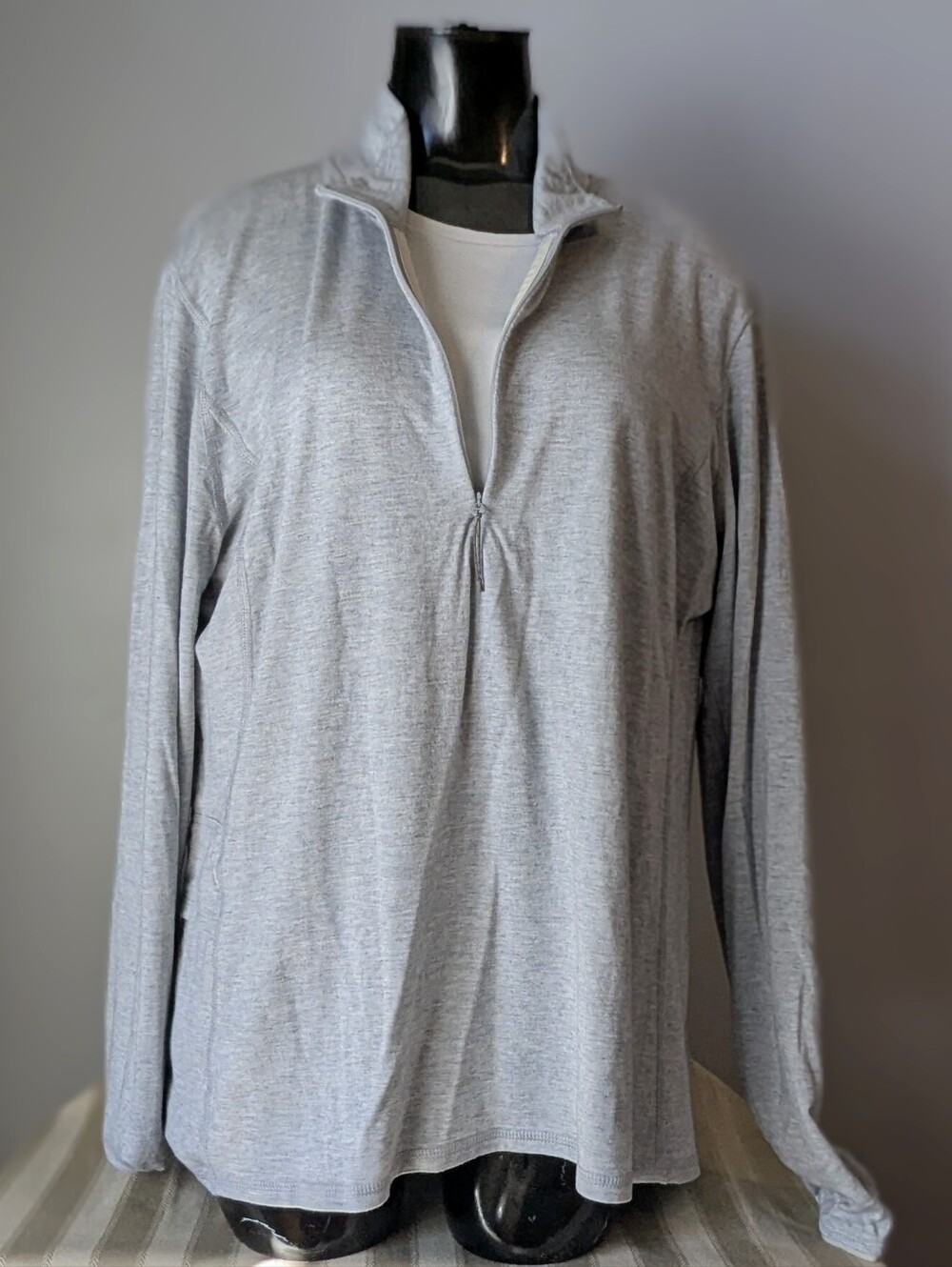 Royal Robbins VentureLayer 200 1/4 Zip Pullover Gray XL Merino Wool Blend